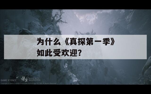 为什么《真探第一季》如此受欢迎？