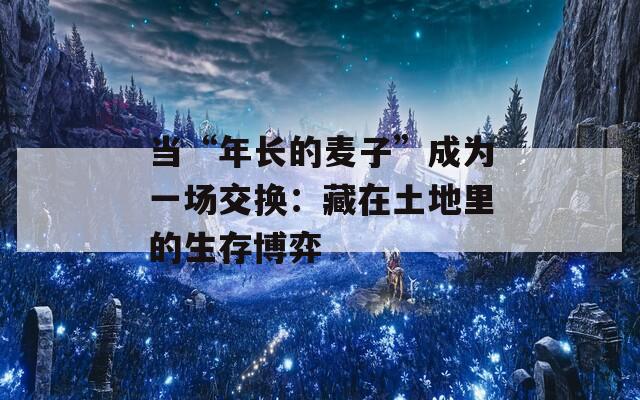 当“年长的麦子”成为一场交换：藏在土地里的生存博弈