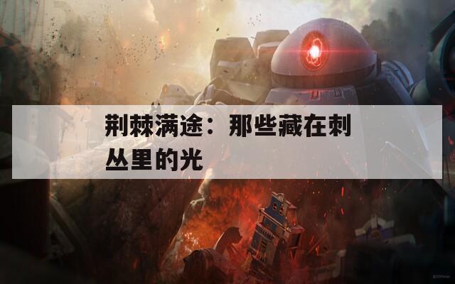 荆棘满途：那些藏在刺丛里的光