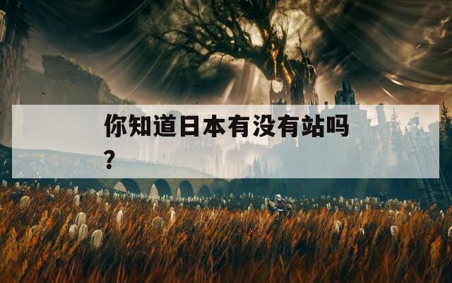 你知道日本有没有站吗？