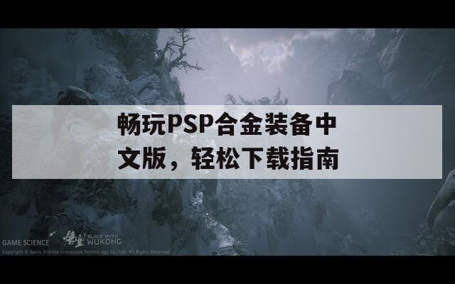 畅玩PSP合金装备中文版，轻松下载指南