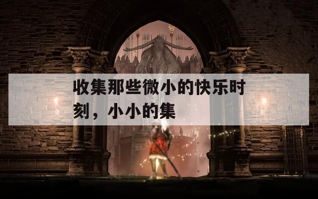 收集那些微小的快乐时刻，小小的集